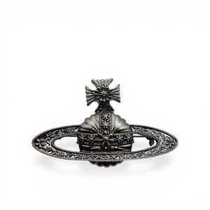 Vivienne Westwood Orb Brooch Silver Tone Statement Pin